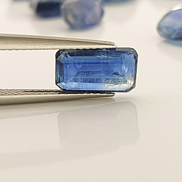 Kyanite 10.2x5.7mm Emerald Cut Gemstone