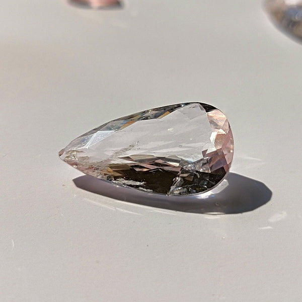 Morganite 17x9.3mm Pear Cut Faceted Gemstones