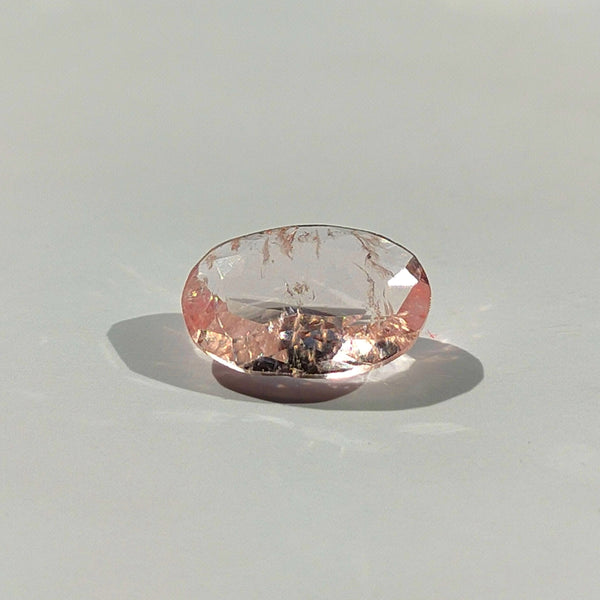 Morganite 9.8x7.2mm Oval Faceted Gemstone