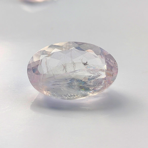 Morganite 15.7x10.7mm Oval Faceted Gemstone