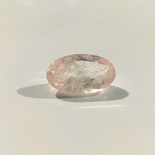 Morganite 10.6x6.3mm Oval Faceted Gemstone
