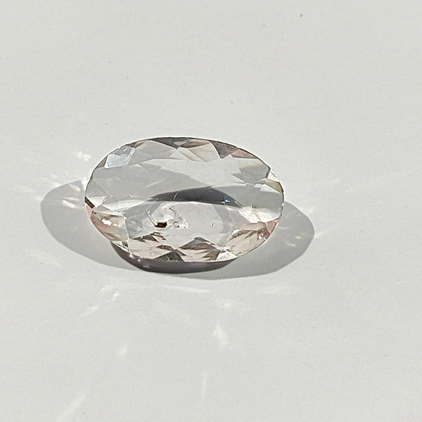 Morganite 11.1x6.9mm Oval Faceted Gemstone
