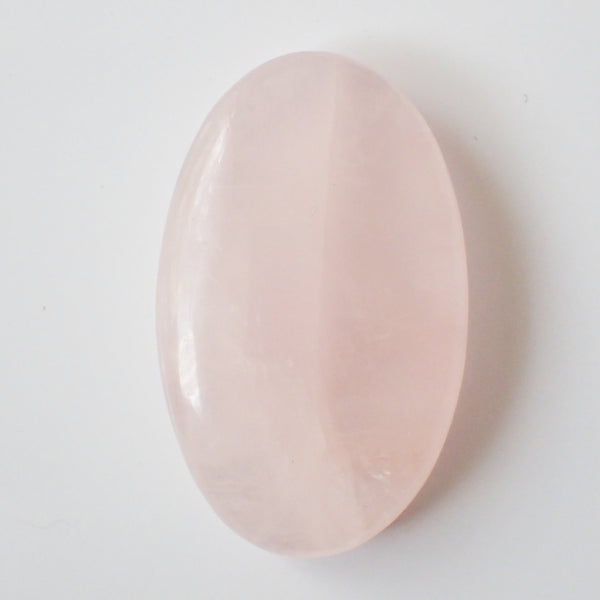 Natural Rose Quartz Cabochon – Oval – 36×26mm (RSQ0042)