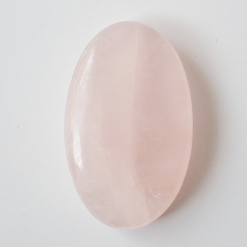 Natural Rose Quartz Cabochon – Oval – 36×26mm (RSQ0042)