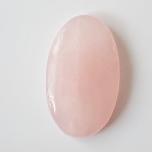 Natural Rose Quartz Cabochon – Oval – 35×21mm (RSQ0044)