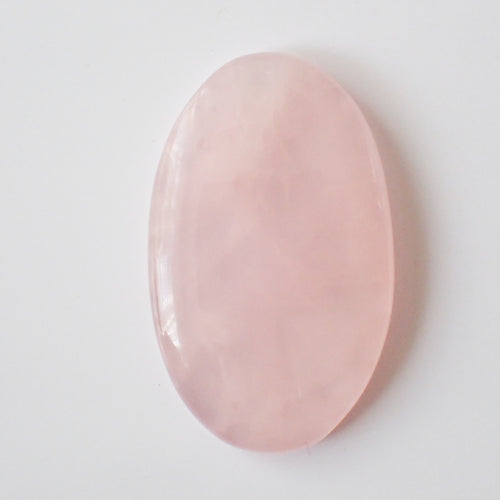 Natural Rose Quartz Cabochon – Oval – 35×21mm (RSQ0046)