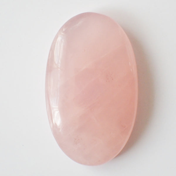 Natural Rose Quartz Cabochon – Oval – 33×20mm (RSQ0048)