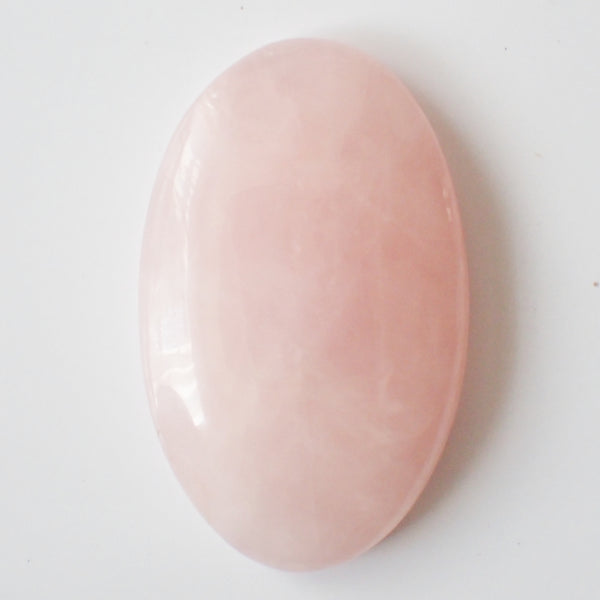 Natural Rose Quartz Cabochon – Oval – 36×24mm (RSQ0053)