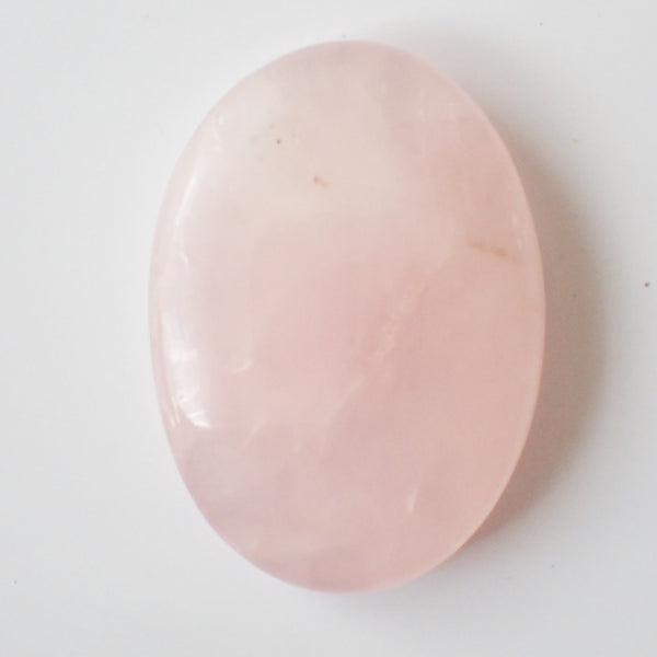 Natural Rose Quartz Cabochon – Oval – 34×24mm (RSQ0054)