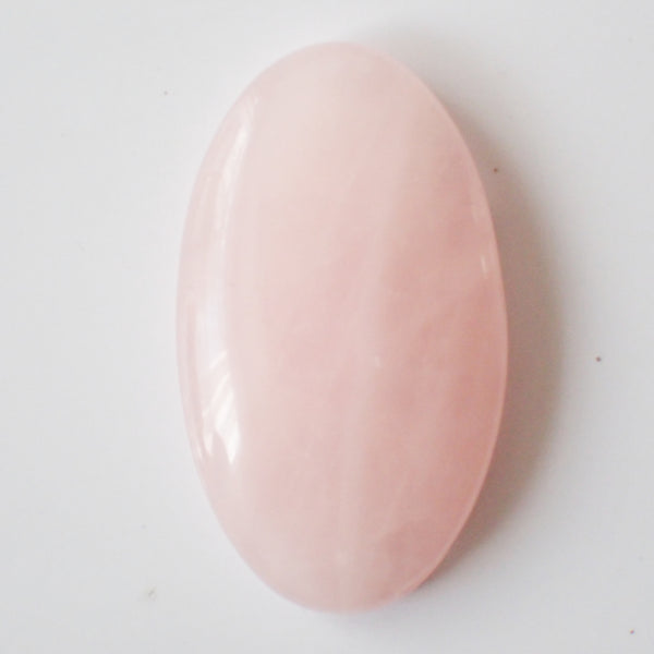 Natural Rose Quartz Cabochon – Oval – 36×20mm (RSQ0057)
