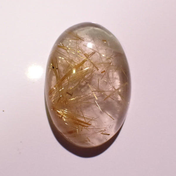 Rutilated Quartz 28x19mm Oval Cabochon