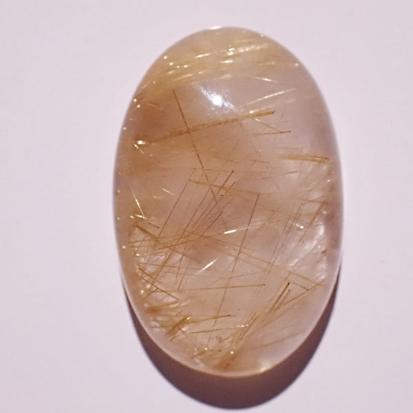 Rutilated Quartz 30x20mm Oval Cabochon