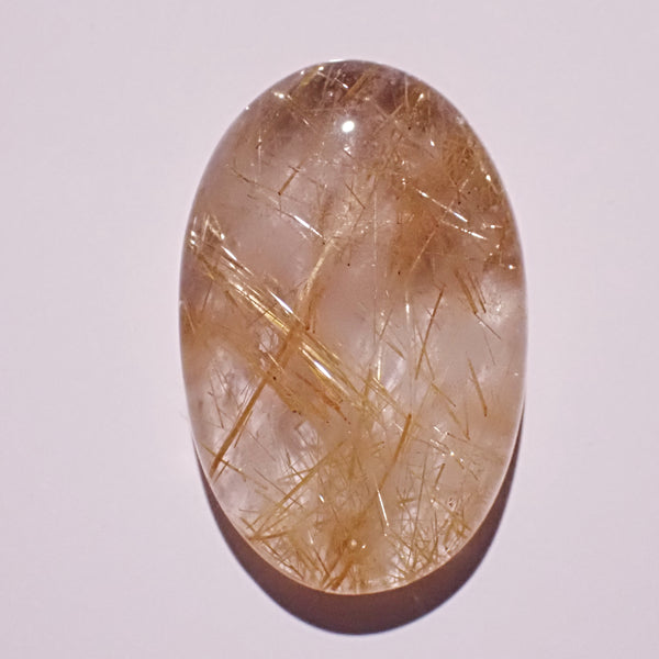 Rutilated Quartz 28x18mm Oval Cabochon